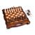 Wood board game set, 'Double the Excitement' - Armenian Handcrafted Wood Chess & Backgammon Board Game Set