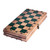 Wood and resin board game set, 'Double the Enjoyment' - Handcrafted Wood and Resin Chess & Backgammon Board Game Set