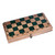 Wood and resin board game set, 'Double the Enjoyment' - Handcrafted Wood and Resin Chess & Backgammon Board Game Set