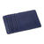 Leather card holder, 'Blue Marash' - Blue Leather Card Holder with Traditional Marash Embroidery