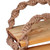 Cotton and wood macrame hanging shelf, 'Taupe Home' - Taupe Cotton and Beechwood Macrame Hanging Shelf
