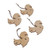 Wood ornaments, 'Squirrel Fest' (set of 4) - Set of 4 Hand-Carved Squirrel-Shaped Beech Wood Ornaments