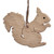 Wood ornaments, 'Squirrel Fest' (set of 4) - Set of 4 Hand-Carved Squirrel-Shaped Beech Wood Ornaments