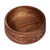 Tazón para servir de madera - Tazón clásico de madera de nogal con temática de hojas de Armenia