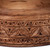 Tazón para servir de madera - Tazón clásico de madera de nogal con temática de hojas de Armenia