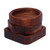 Wood appetizer plates, 'Shapes of Taste' (set of 3) - Geometric-Themed 3-Piece Walnut Wood Appetizer Plate Set
