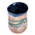 Ceramic vase, 'Intense Perception' - Handcrafted Modern Warm-Toned Ceramic Semi-Bouquet Vase