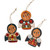 Ceramic ornaments, 'Armenian Angels' (set of 3) - Hand-Painted Angel-Themed Ceramic Ornaments (Set of 3)