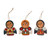 Ceramic ornaments, 'Armenian Angels' (set of 3) - Hand-Painted Angel-Themed Ceramic Ornaments (Set of 3)