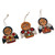 Ceramic ornaments, 'Armenian Angels' (set of 3) - Hand-Painted Angel-Themed Ceramic Ornaments (Set of 3)