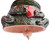 Ceramic bell ornament, 'Love-Struck Frog' - Handcrafted and Painted Frog and Heart Ceramic Bell Ornament