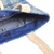 Wool tote bag, 'Delightful Blue' - Blue and White Striped Wool Tote Bag Hand-Woven in Armenia
