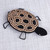 Wood and stainless steel sculpture, 'Geometric Turtle' - Hand-Painted Wood Turtle Sculpture with Geometric Motifs