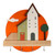 Wood key rack, 'Handy Home' - Hand-Painted Naïf-Inspired Beechwood Key Rack from Armenia