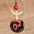 Ceramic wall decor, 'Regal Daghdghan' - Traditional Patterned Painted Ceramic Daghdghan Wall Accent