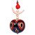 Ceramic wall decor, 'Regal Daghdghan' - Traditional Patterned Painted Ceramic Daghdghan Wall Accent