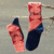 Cotton blend socks, 'Armenian Traveler' - Cotton Blend Socks Adorned with Traditional Armenian Motifs