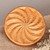 Wood cookie press, 'Sweetly Hypnotic' - Hand-Carved Round Swirl-Patterned Beechwood Cookie Press