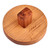 Wood cookie press, 'Sweetly Hypnotic' - Hand-Carved Round Swirl-Patterned Beechwood Cookie Press