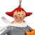 Papier mache ornament, 'Veronika' - Hand-Painted Wish Star-Themed Papier Mache Ornament in Grey