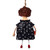 Papier mache ornament, 'Loanna' - Hand-Painted Papier Mache Ornament of Girl Holding a Heart