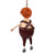 Papier mache ornament, 'George' - Hand-Painted Whimsical Papier Mache In-Love-Kid Ornament