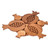 Wood trivet, 'Pomegranate Sensations' - Pomegranate-Shaped Hand-Carved Beechwood Trivet