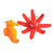 Crocheted ornaments, 'Holidays from the Sea' (set of 2) - Set of Two Sea-Themed Acrylic Ornaments Crocheted by Hand