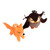 Crocheted ornaments, 'Holidays in the Forest' (set of 2) - Set of Two Fox and Owl Acrylic Ornaments Crocheted by Hand
