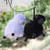 Crocheted ornaments, 'Woolly Duo' (set of 2) - Set of 2 Crocheted Black and White Acrylic Sheep Ornaments