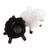 Crocheted ornaments, 'Woolly Duo' (set of 2) - Set of 2 Crocheted Black and White Acrylic Sheep Ornaments