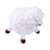 Crocheted ornaments, 'Woolly Duo' (set of 2) - Set of 2 Crocheted Black and White Acrylic Sheep Ornaments