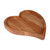 Wood appetizer plate, 'Delicious Heart' - Romantic Heart-Shaped Beechwood Appetizer Plate from Armenia