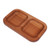 Wood appetizer plate, 'Tasty Duo' - Minimalist-Inspired Beech Wood Appetizer Plate from Armenia