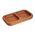 Wood appetizer plate, 'Tasty Duo' - Minimalist-Inspired Beech Wood Appetizer Plate from Armenia