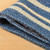Wool cushion cover, 'Indigo Signals' - Indigo and Ecru Wool Cushion Cover with Geometric Motifs