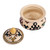 Ceramic jewelry box, 'Luxurious Beauty' - Handmade Traditional Patterned Classic Ceramic Jewelry Box