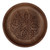 Wood decorative plate, 'Forest Tradition' - Sylvan-Themed Leafy Polished Walnut Wood Decorative Plate