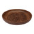 Wood decorative plate, 'Forest Tradition' - Sylvan-Themed Leafy Polished Walnut Wood Decorative Plate