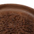 Wood decorative plate, 'Forest Tradition' - Sylvan-Themed Leafy Polished Walnut Wood Decorative Plate