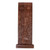 Wood wall accent, 'Khachkar Memory' - Hand-Carved Lacquered Khachkar Stele Walnut Wood Wall Accent