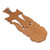 Wood wall art, 'Spring of Faith' - Spring-Themed Classic Walnut Wood Khachkar Cross Wall Art