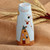 Glazed ceramic vase, 'Pomegranate Tree in Blue' - Glazed Ceramic Vase with Pomegranate Tree Motif in Sky Blue