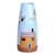 Glazed ceramic vase, 'Pomegranate Tree in Blue' - Glazed Ceramic Vase with Pomegranate Tree Motif in Sky Blue