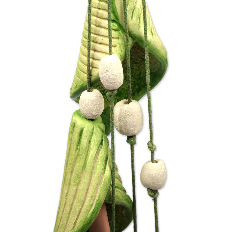Calla Lily-Themed Green Ceramic Wind Chime Made in Armenia - Calla ...