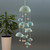 Ceramic wind chime, 'Aqua Life' - Ocean-Inspired Handmade Aqua Turquoise Ceramic Wind Chime