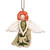Ceramic ornament, 'Dreaming Angel' - Hand-Painted Glazed Ceramic Sleeping Angel Ornament