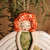 Ceramic ornament, 'Dreaming Angel' - Hand-Painted Glazed Ceramic Sleeping Angel Ornament