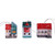 Ceramic ornaments, 'Christmas Cottages' (set of 3) - 3 Hand-Painted Glazed Armenian Cottage Ceramic Ornaments