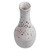 Ceramic vase, 'White Elegance' - Hand-Painted Glazed Splatter Ceramic Vase in White and Brown
